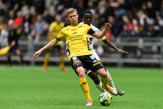 Elfsborgs Anton Thorsson och Häckens Imam Jagne