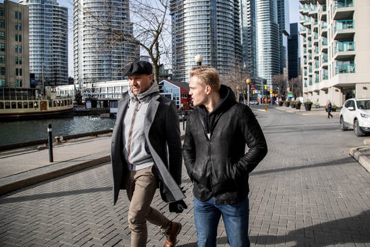 Andreas Johnsson of Toronto Maple Leafs and journalist