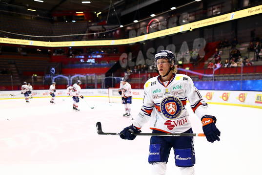 Växjös Marcus Sylvegård innan ishockeymatchen i SHL