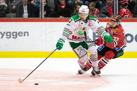 Rögles Leon Bristedt och Örebros Glenn Gustafsson