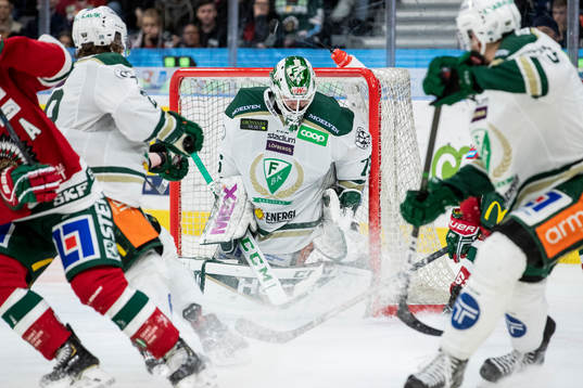 Färjestads målvakt Arvid Holm