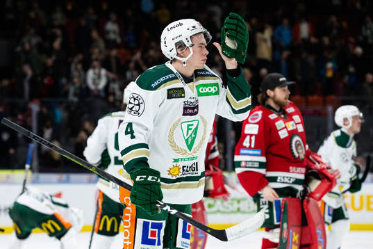 Färjestads Oscar Lawner deppar