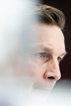 Färjestads huvudtränare Johan Pennerborn