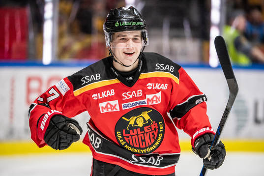 Luleås Nils Lundkvist jublar
