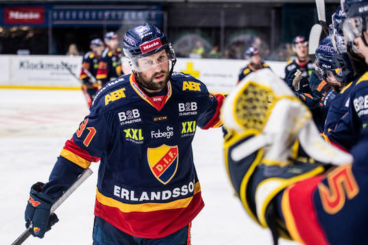 Djurgårdens Dick Axelsson jublar