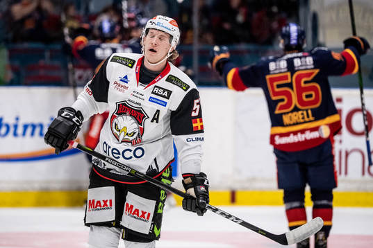 Malmö Redhawks Emil Sylvegård deppar