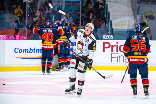 Malmö Redhawks Emil Sylvegård deppar