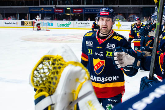 Djurgårdens Patrik Berglund jublar