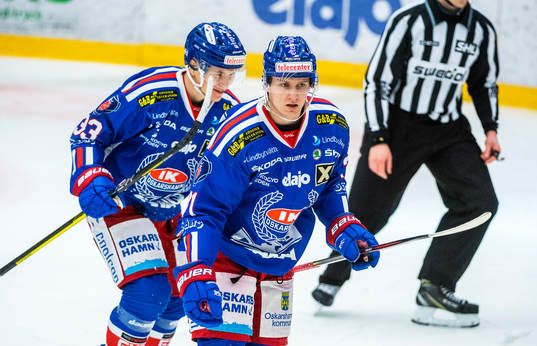 Oskarshamns Filip Sveningsson jublar