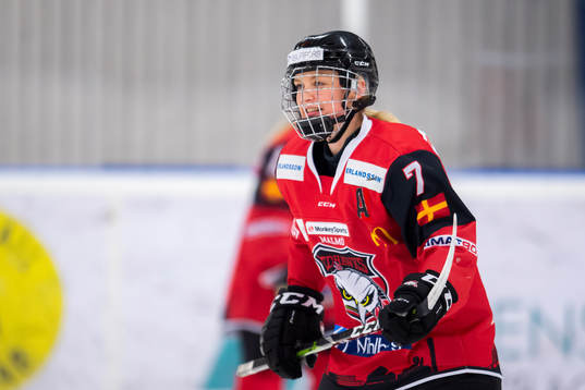 Malmö Redhawks  Malene Clarin Frandsen ishockeymatchen i