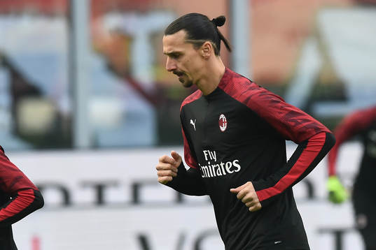 Zlatan Ibrahimovic of AC Milan