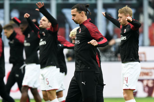Zlatan Ibrahimovic of AC Milan