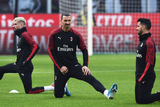 Zlatan Ibrahimovic of AC Milan