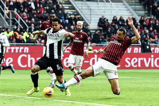 Zlatan Ibrahimovic of AC Milan