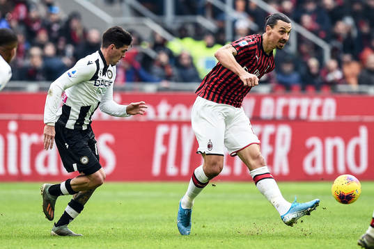 Zlatan Ibrahimovic of AC Milan