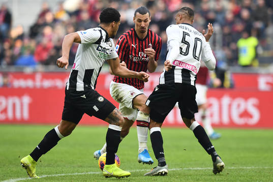 Zlatan Ibrahimovic of AC Milan