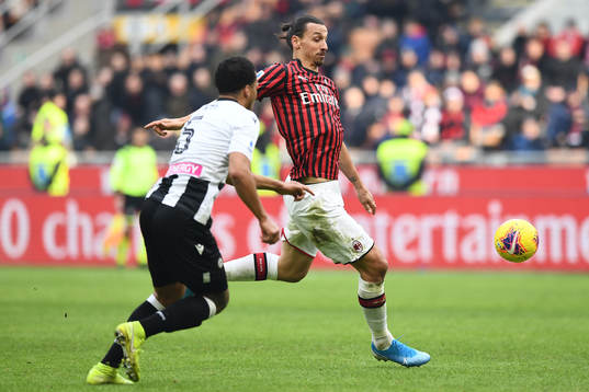 Zlatan Ibrahimovic of AC Milan