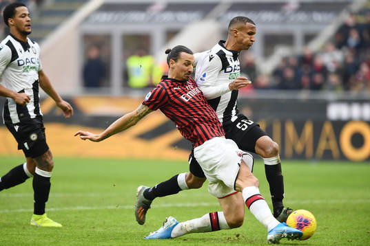 Zlatan Ibrahimovic of AC Milan