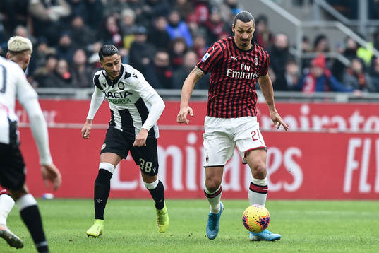 Zlatan Ibrahimovic of AC Milan