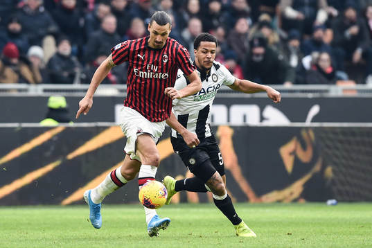 Zlatan Ibrahimovic of AC Milan