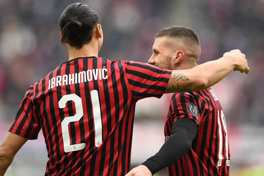 Zlatan Ibrahimovic of AC Milan