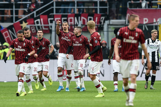 Zlatan Ibrahimovic of AC Milan