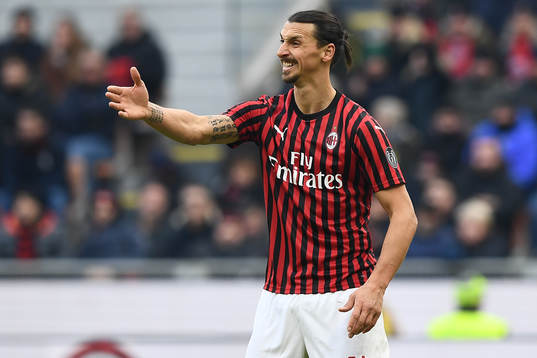 Zlatan Ibrahimovic of AC Milan