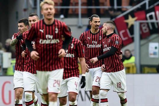 Zlatan Ibrahimovic of AC Milan