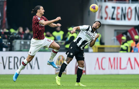 Zlatan Ibrahimovic of AC Milan