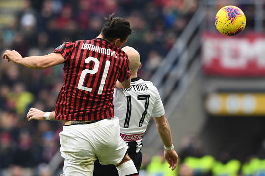 Zlatan Ibrahimovic of AC Milan