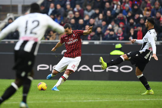 Zlatan Ibrahimovic of AC Milan