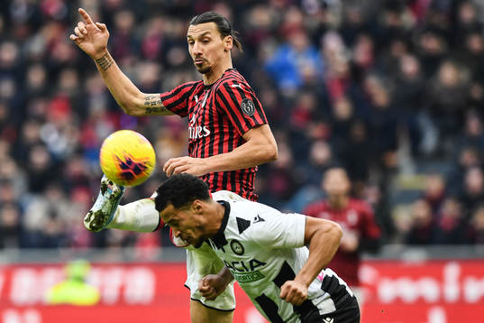 Zlatan Ibrahimovic of AC Milan