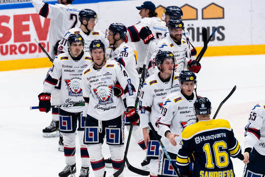 Linköpings spelare jublar