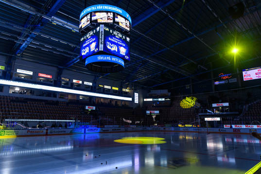 Interiör i Kinnarps arena