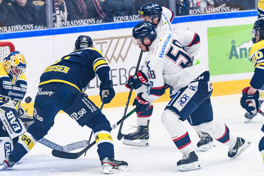 Linköpings Robin Johansson gör 0-1