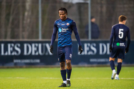 Helsingborgs Noel Mbo deppar
