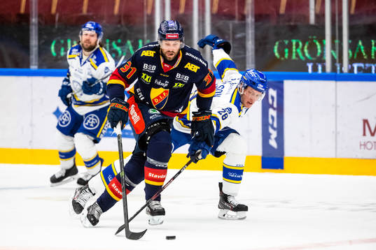 Djurgårdens Dick Axelsson och Leksands Mattias Göransson