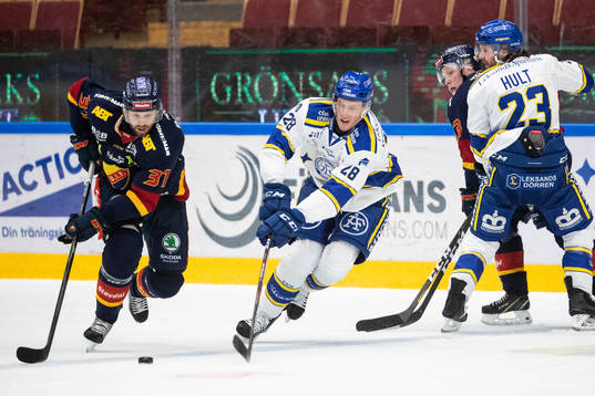 Djurgårdens Dick Axelsson och Leksands Mattias Göransson