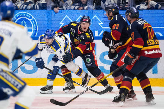 Leksands Oskar Lang och Djurgårdens Marcus Högström