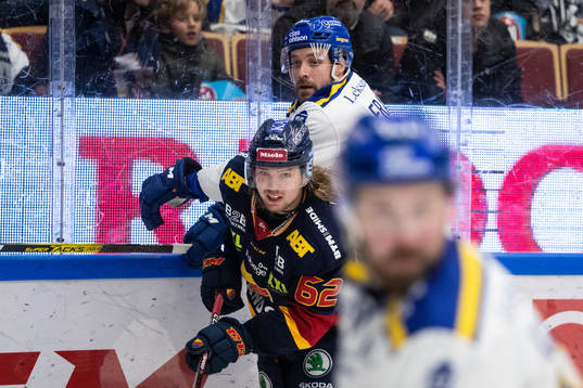 Djurgårdens Manuel Ågren och Leksands Johan Fransson
