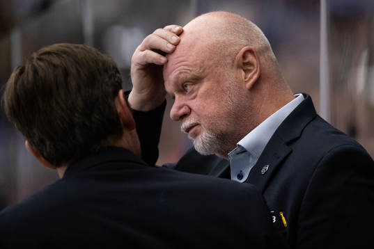 Leksands tränare Roger Melin deppar
