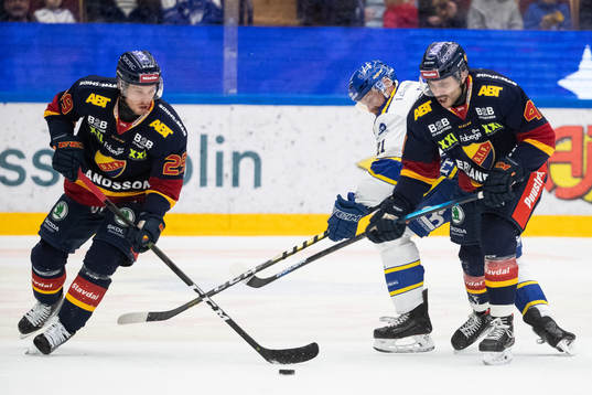 Djurgårdens Sebastian Strandberg och Leksands Mattias