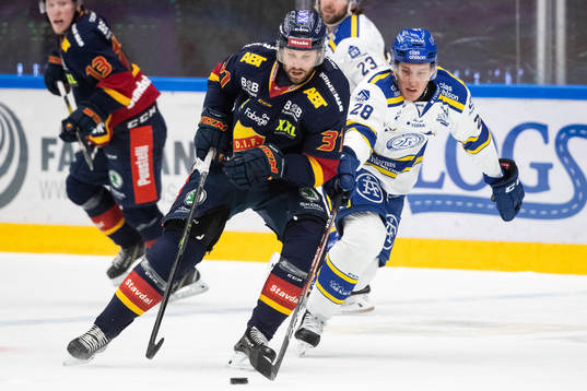 Djurgårdens Dick Axelsson och Leksands Mattias Göransson