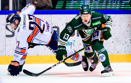 Växjös Martin Lundberg och Färjestads Daniel Viksten