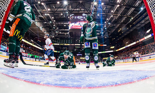 Färjestads Sebastian Erixon, Linus Arnesson och Gustav