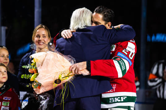 Frölundas Joel Lundqvist uppmärksammas för sina 1000