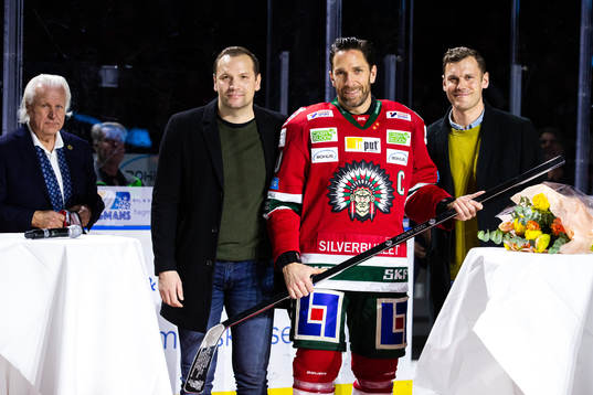 Frölundas Joel Lundqvist uppmärksammas för sina 1000