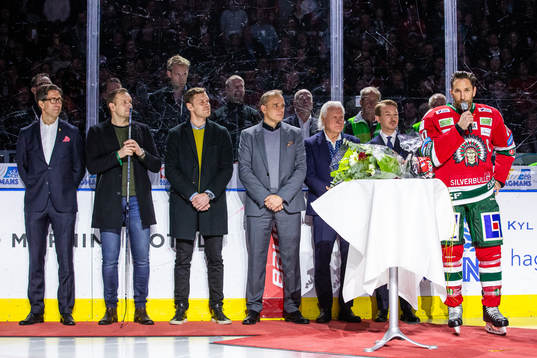 Frölundas Joel Lundqvist uppmärksammas för sina 1000