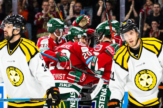 Frölundas Joel Lundqvist jublar