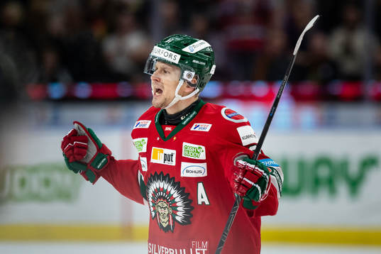Frölundas Nicklas Lasu jublar
